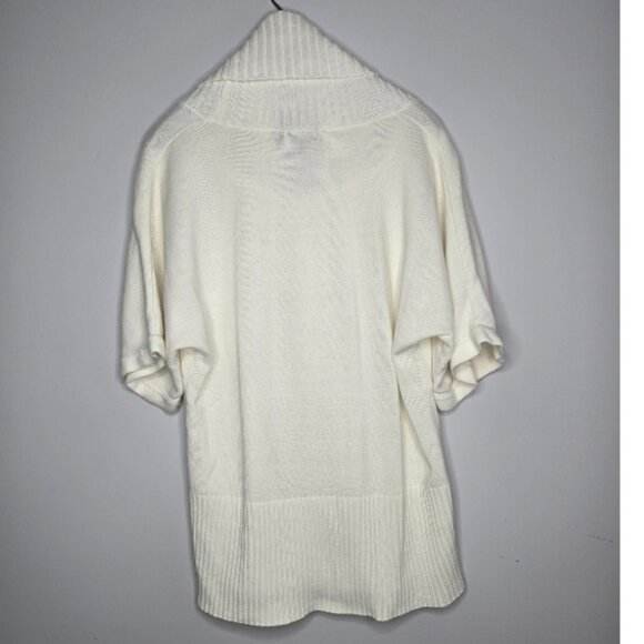 Mossimo Cream Short Sleeve Cowl Neck Sweater – Size L - Picture 2 of 5